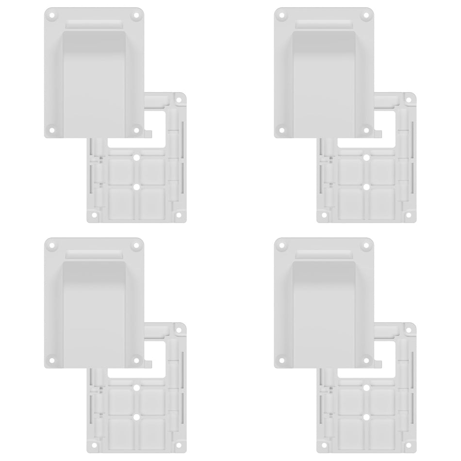 4PK White Nylon Cover and Base to Suit 50AMP Anderson CONNECTORS