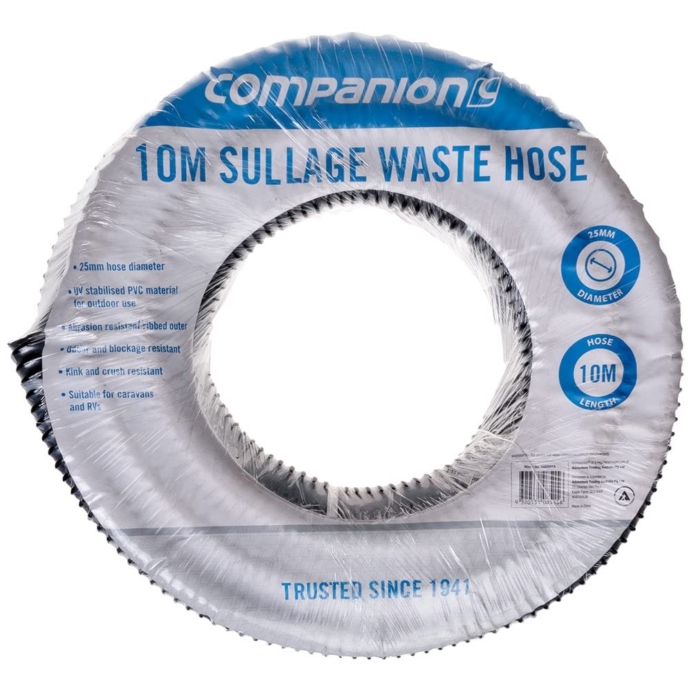 Sullage Companion Caravan Sullage Waste Hose, 10 Meter Length – Duskie