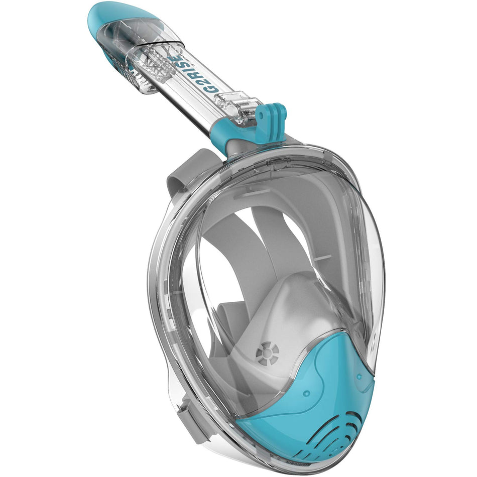 G2RISE SN01 Full Face Snorkel Mask with Detachable Snorkeling Mount, Anti-Fog and Foldable Design for Adults Kids