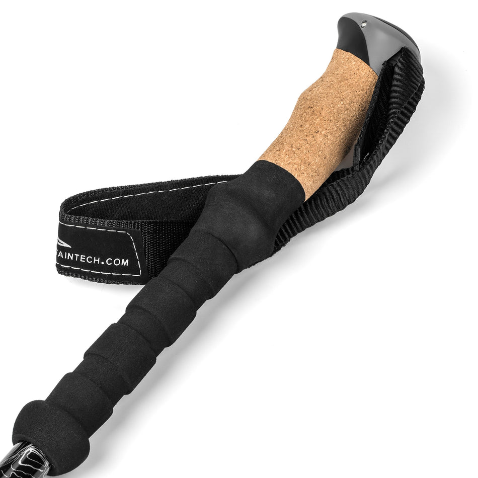 Cascade Mountain Tech Aluminum Adjustable Trekking Poles - Lightweight Quick Lock Walking Or Hiking Stick - 1 Set (2 Poles)