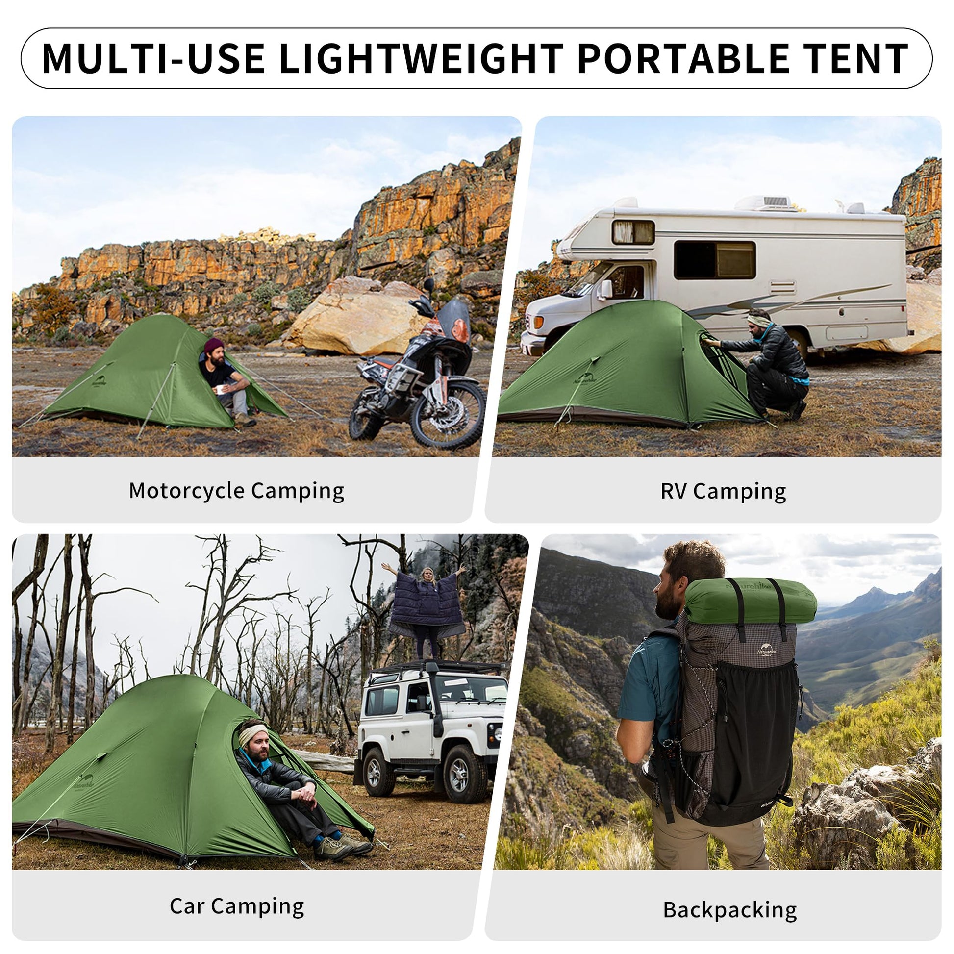 naturehike cloud tourer 2 motorcycle tent Naturehike Upgraded Cloud-Up 2 Person Backpacking Camping Tent Lightwe – Duskie