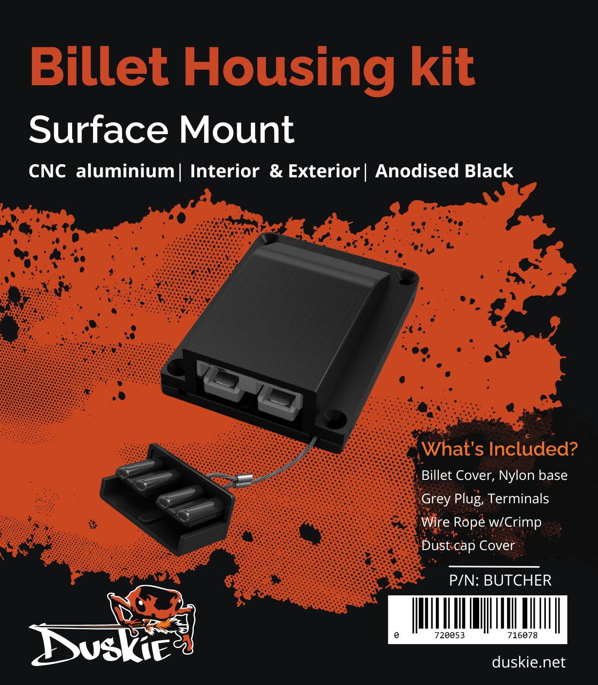 BLACK BILLET KIT WITH BASE AND GREY CONNECTOR