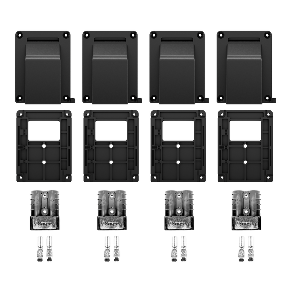 4PK BLACK COVER BASE & 50AMP CONNECTOR
