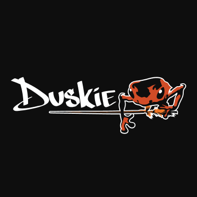 Duskie logo dark background