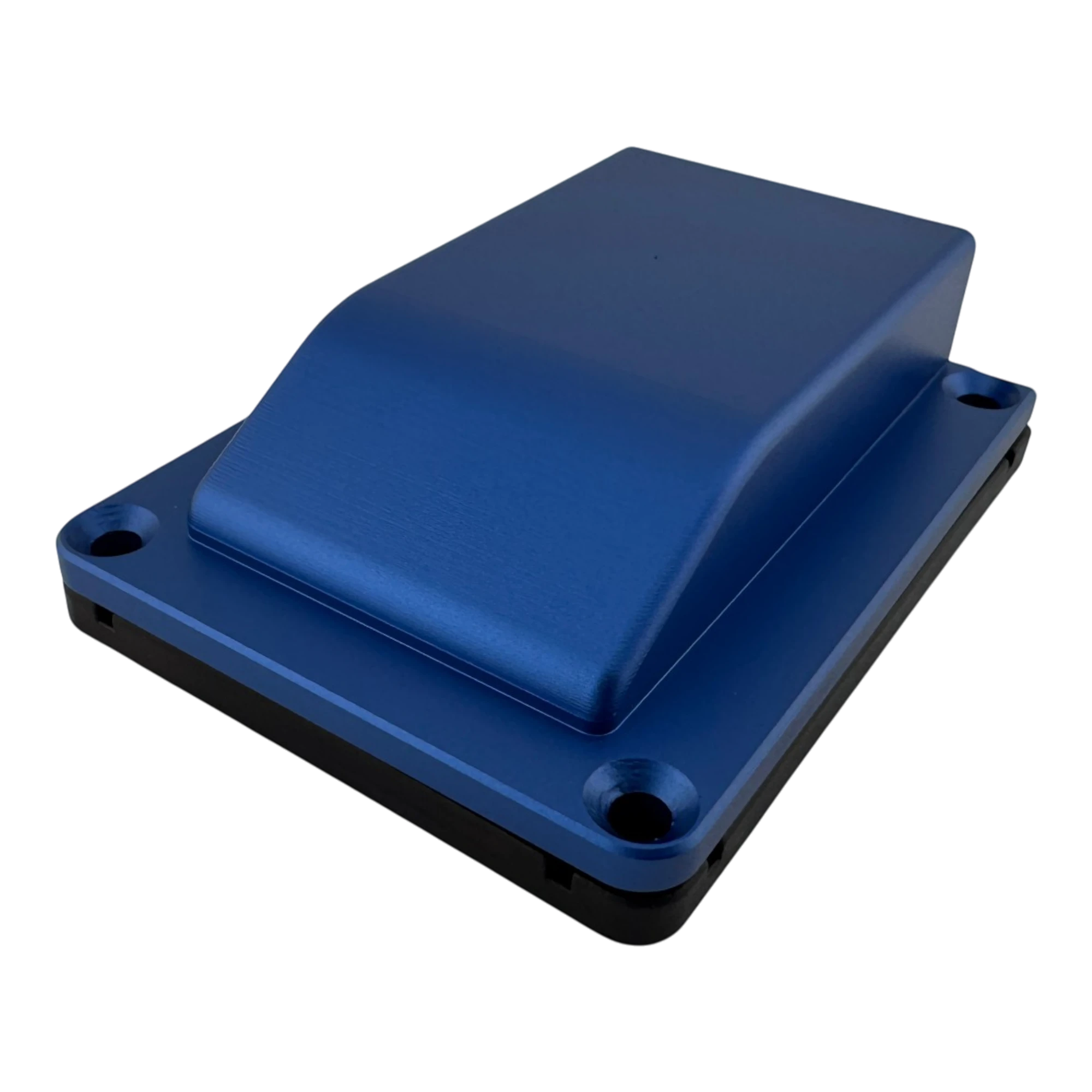Duskie blue billet aluminium housing kit with 2-way 50A connector, designed for 4x4 and canopies.
