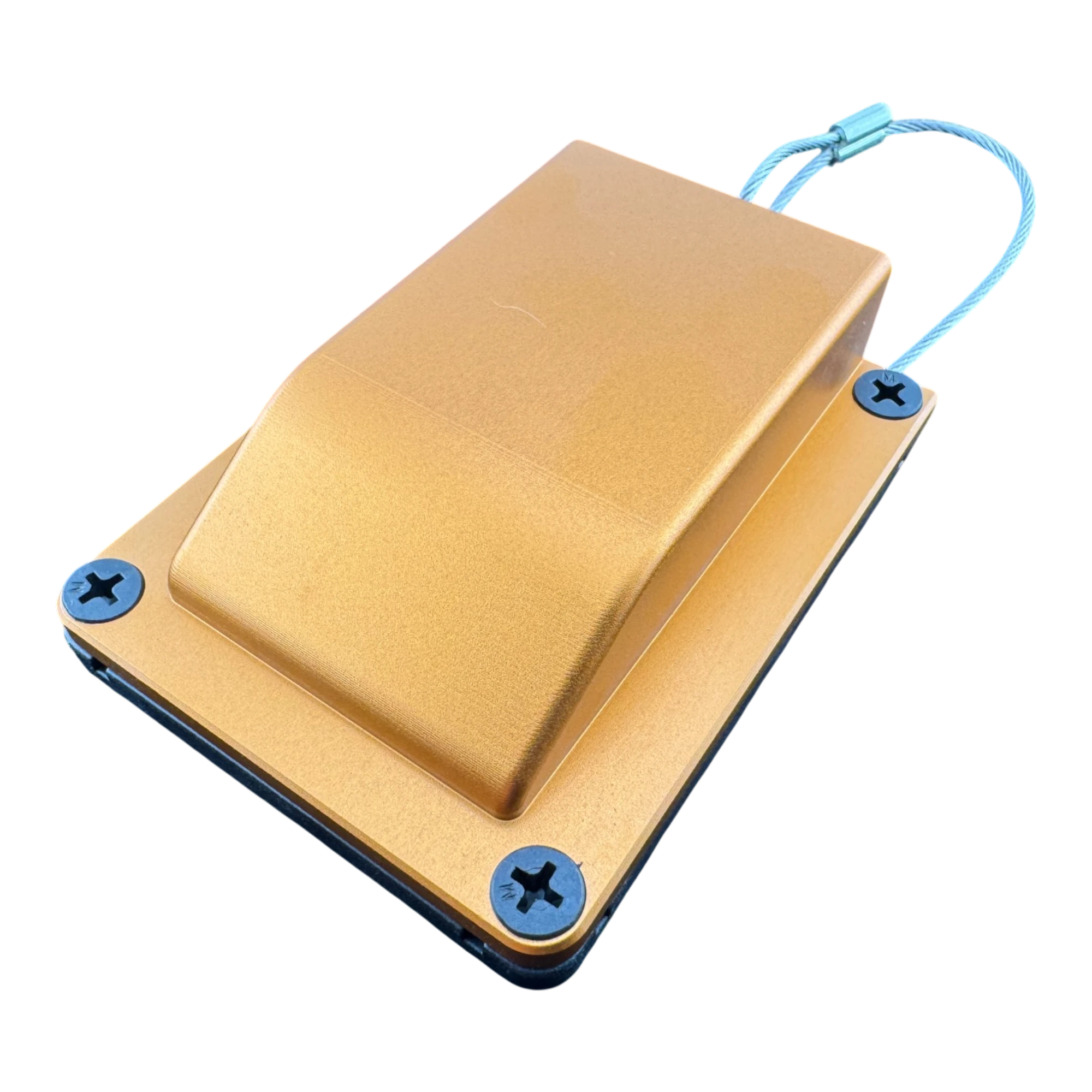 Duskie orange anodised billet aluminium housing kit with 2-way 50A connector and dust cap.