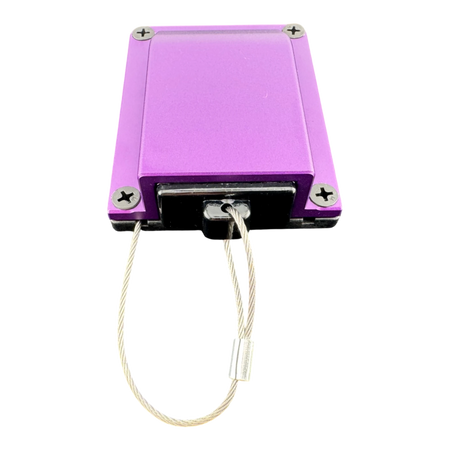 Duskie purple billet aluminium housing kit with 2-way 50A connector and dust cap. Heavy duty 12V solution.
