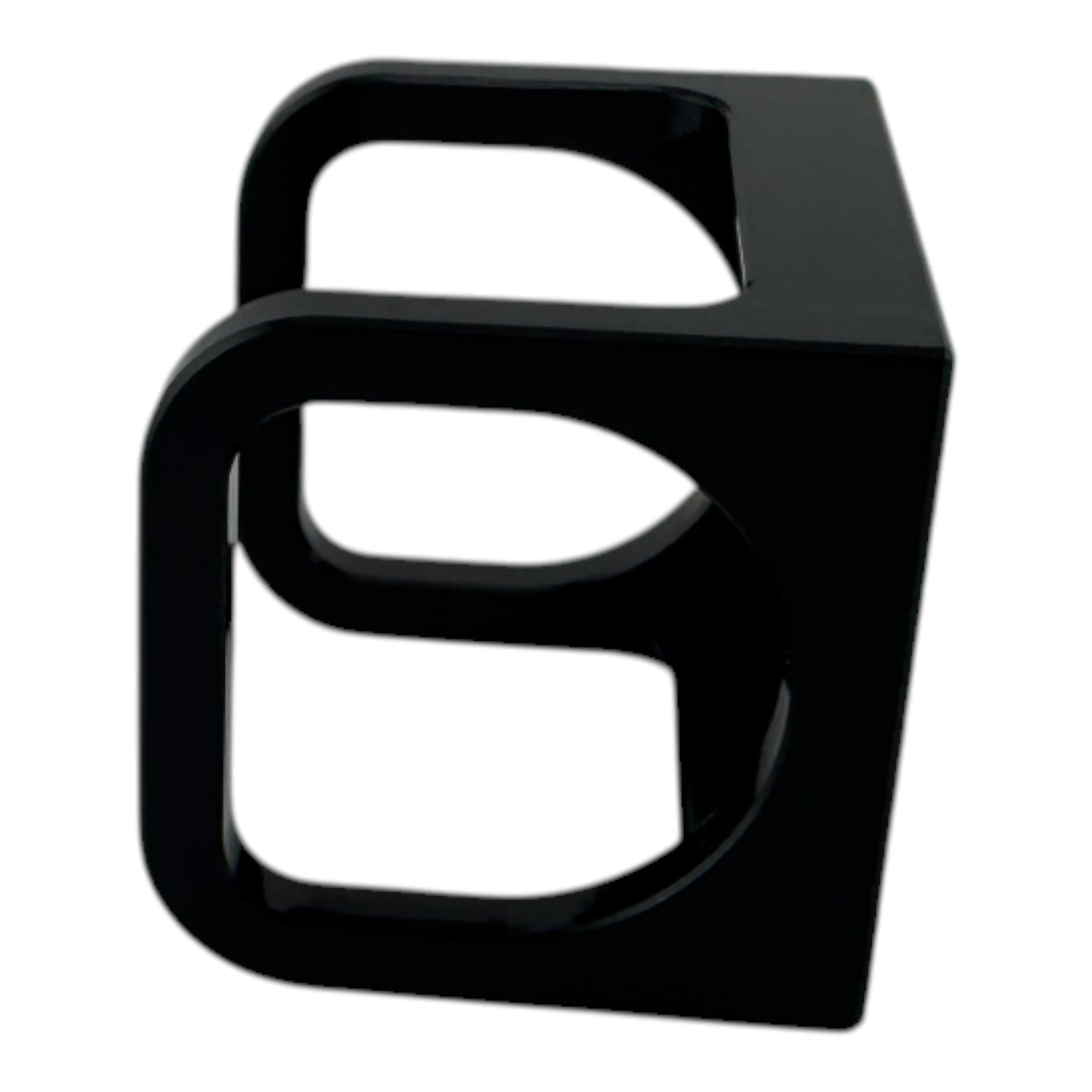 Duskie black anodized billet aluminum ISS-style toggle switch guard, designed to prevent accidental activation.