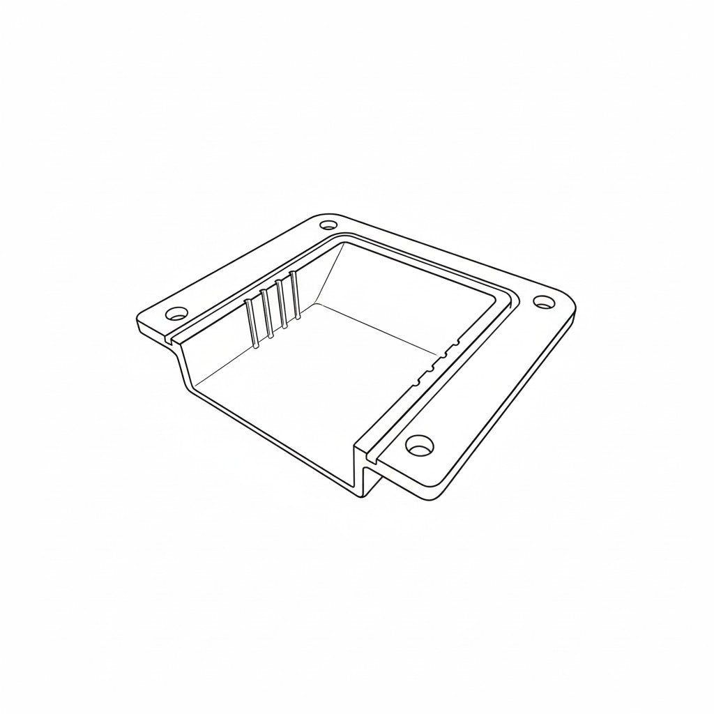 Duskie silver billet aluminum cover for 3-way 50A Anderson connector with stainless hardware.