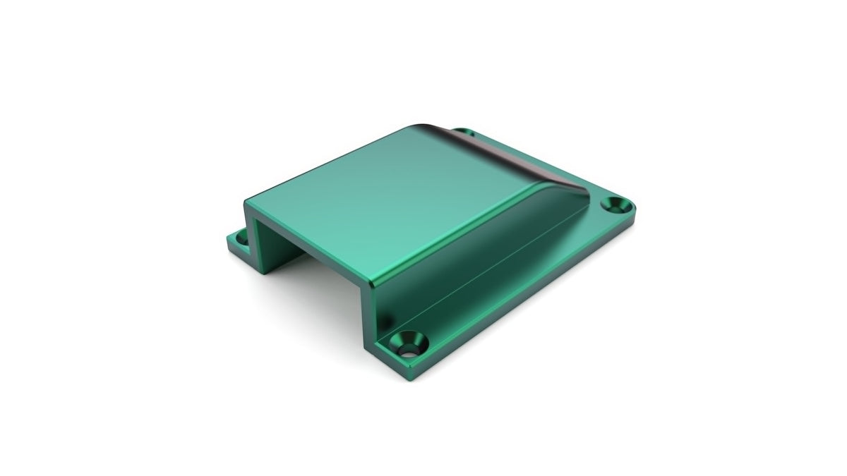 Duskie green billet aluminium housing for 2-way 50A connector, ideal for 4x4 and canopies.