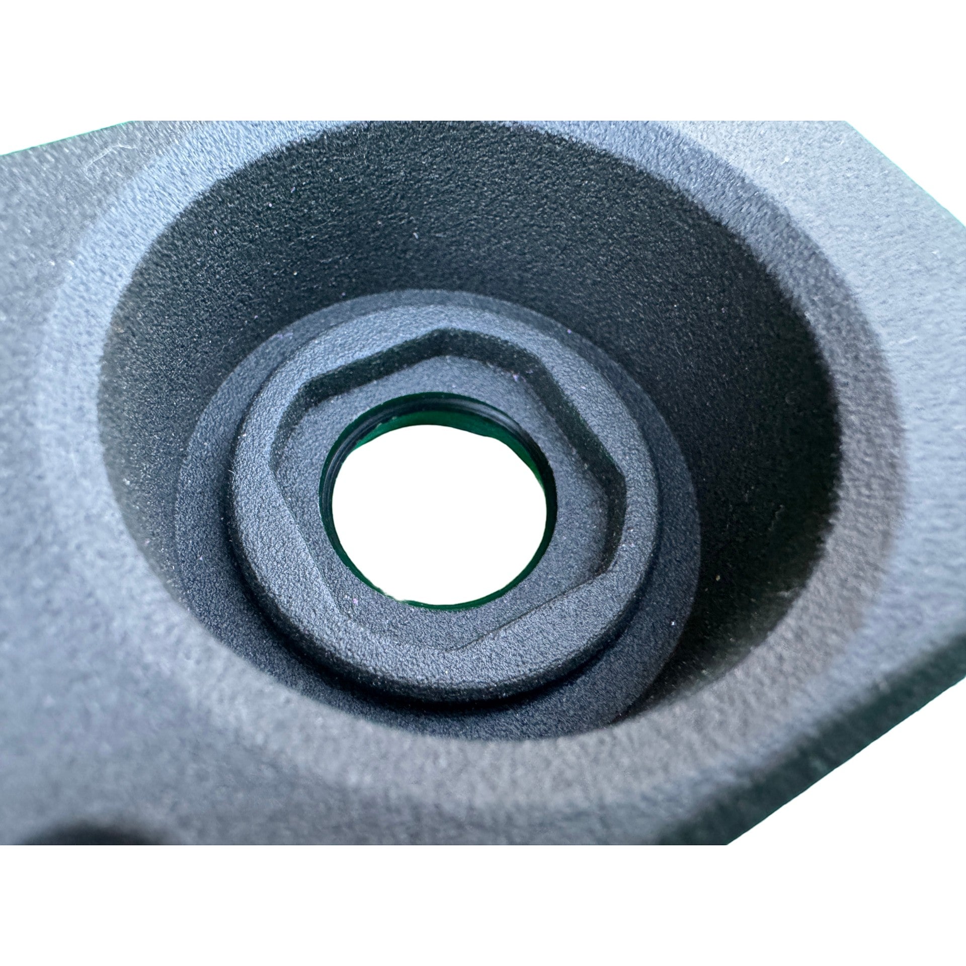 Duskie Nitto Legris coupler with panel kit and 12mm barb, black textured finish.