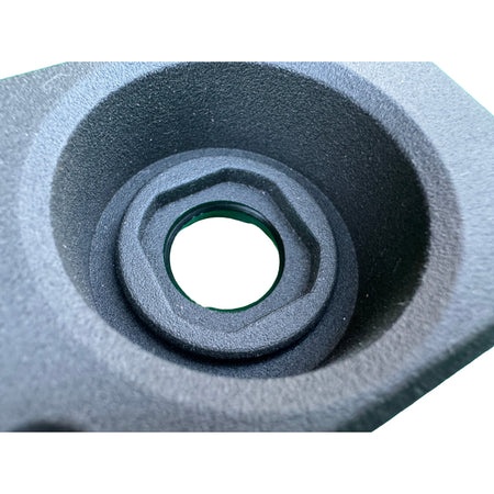 Duskie Nitto Legris coupler with panel kit and 12mm barb, black textured finish.