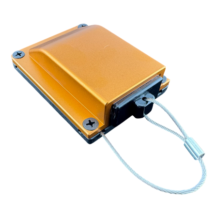 Duskie orange billet aluminium housing kit with 2-way 50A connector and dust cap, ideal for 4x4 canopies.