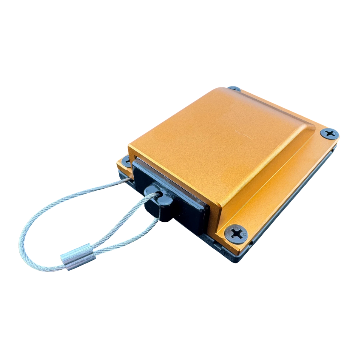 Duskie orange billet aluminium housing kit with 2-way 50A connector and dust cap tether