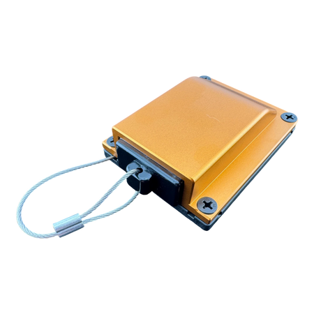 Duskie orange billet aluminium housing kit with 2-way 50A connector and dust cap tether