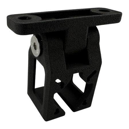 Duskie black textured nylon hinged adjustable reverse camera relocation bracket for aftermarket ute trays.