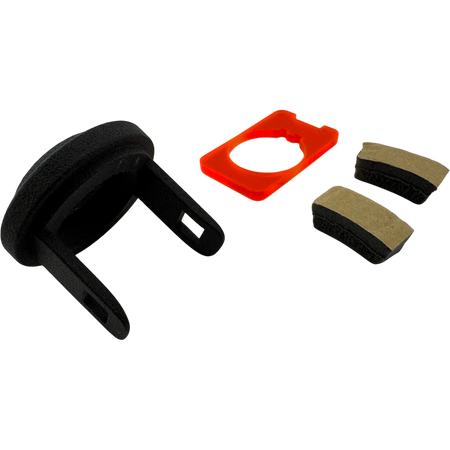 Duskie 4-pack black nylon sensor relocator housings with orange spacer and adhesive tape for Toyota Hilux 2026+