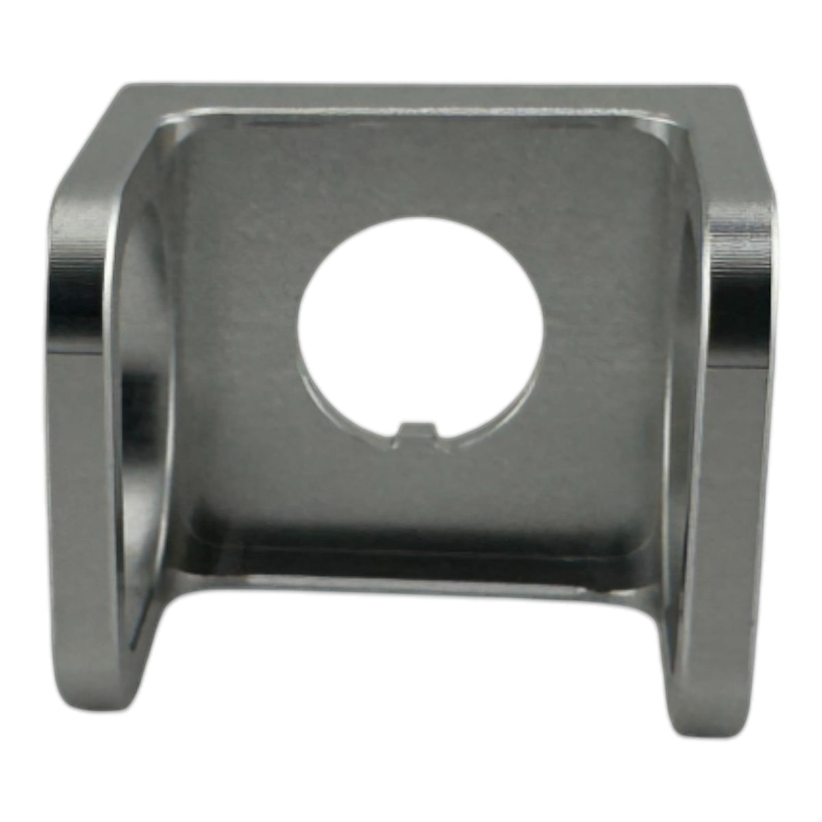 Duskie silver billet aluminum ISS-style toggle switch guard with hinged cover for preventing accidental activation.