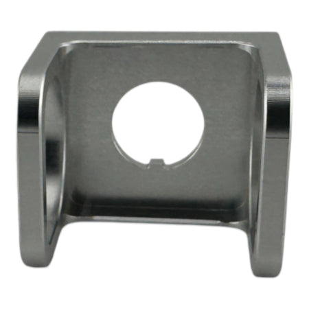 Duskie silver billet aluminum ISS-style toggle switch guard with hinged cover for preventing accidental activation.