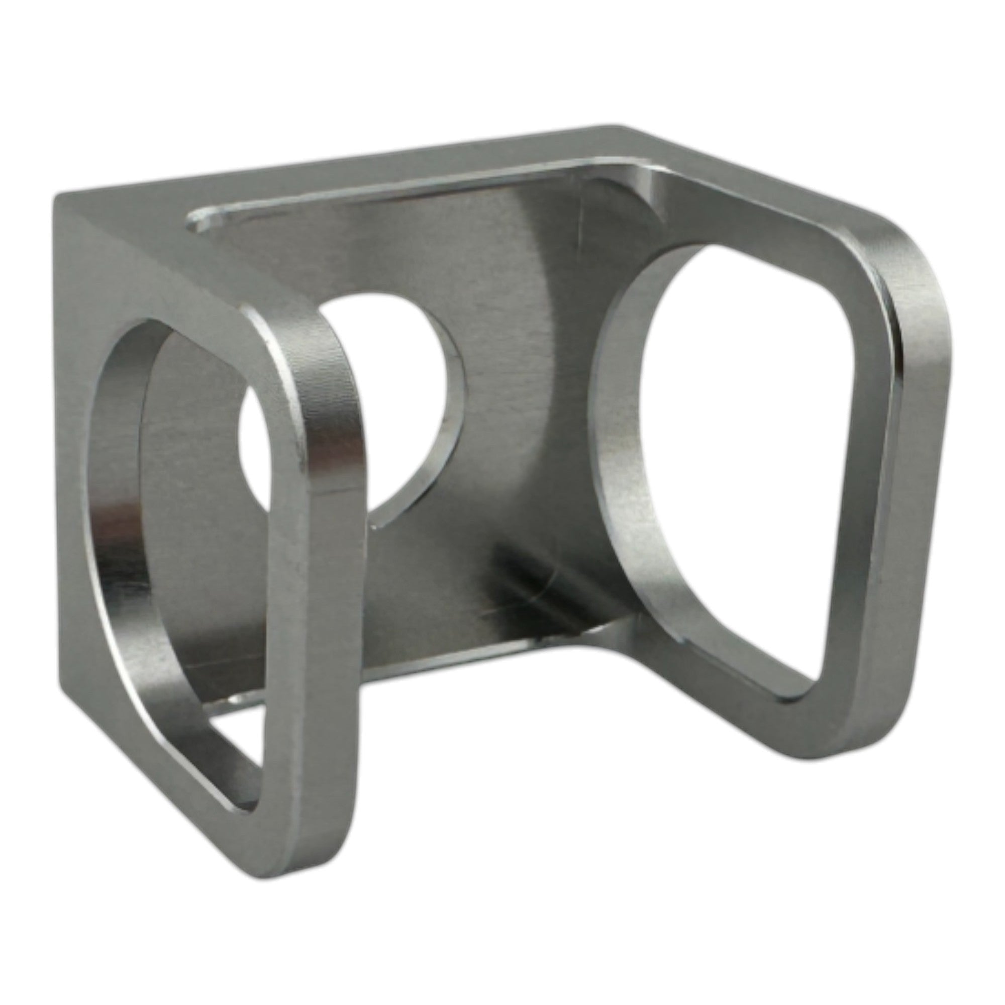 Duskie silver billet aluminum ISS-style toggle switch guard with industrial aesthetic.
