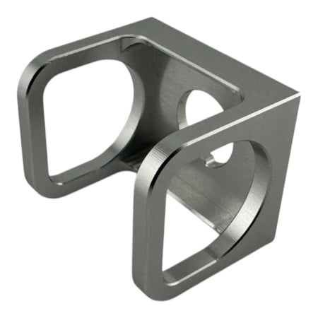 Duskie silver billet aluminum ISS-style toggle switch guard, hinged design for safety.