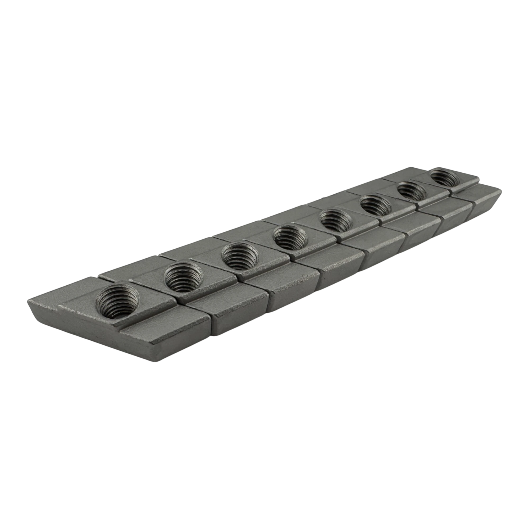 Duskie SS316 stainless steel M8 channel nuts, 8-pack, for roof racks with 10mm gap and 21mm chamber.