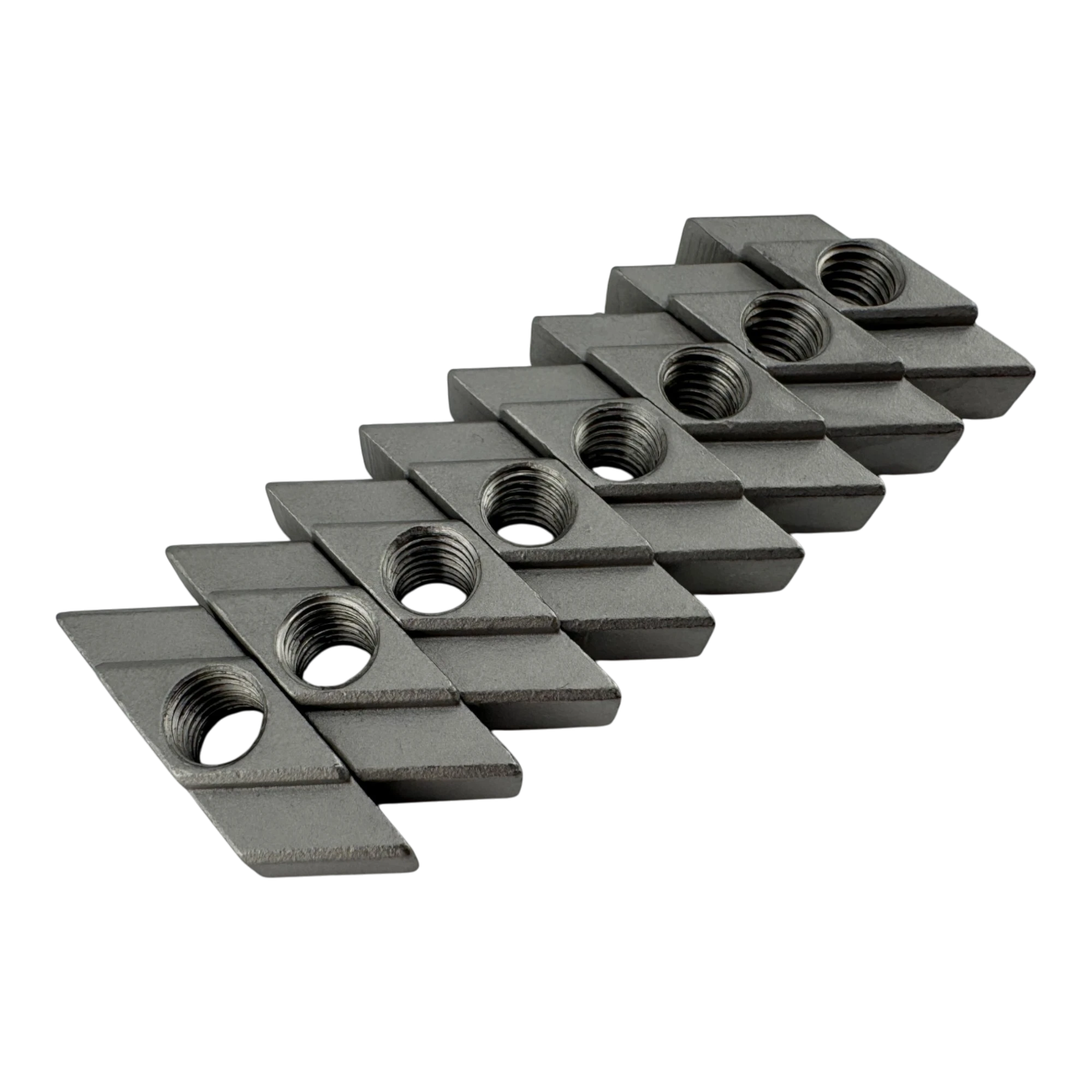 Duskie SS316 M8 channel nuts, 8-pack, made of stainless steel for roof racks with 10mm gap and 21mm chamber.