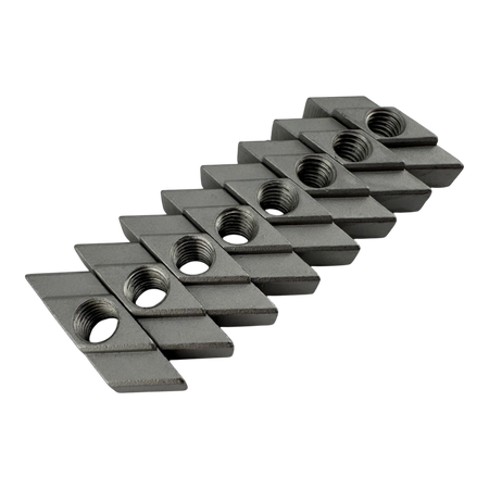 Duskie SS316 M8 channel nuts, 8-pack, made of stainless steel for roof racks with 10mm gap and 21mm chamber.