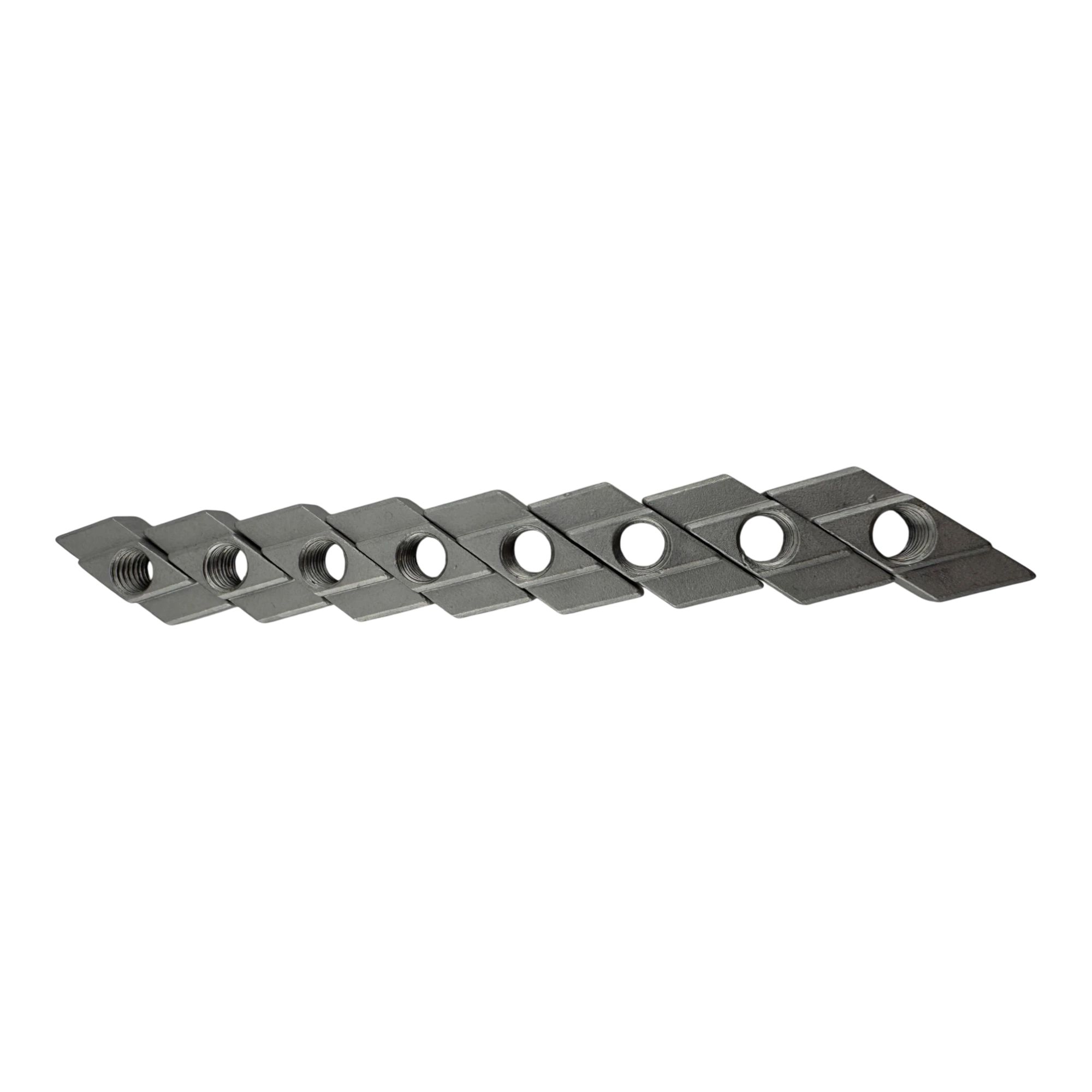Duskie SS316 stainless steel M8 channel nuts for roof racks with 10mm gap and 21mm chamber. 8-pack.